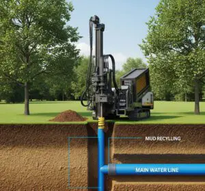 trenhcless main water line