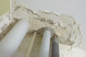 Damaged Floor Ceiling