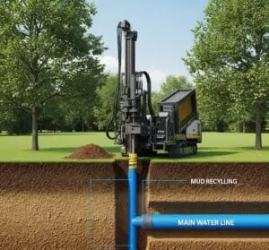 trenhcless main water line