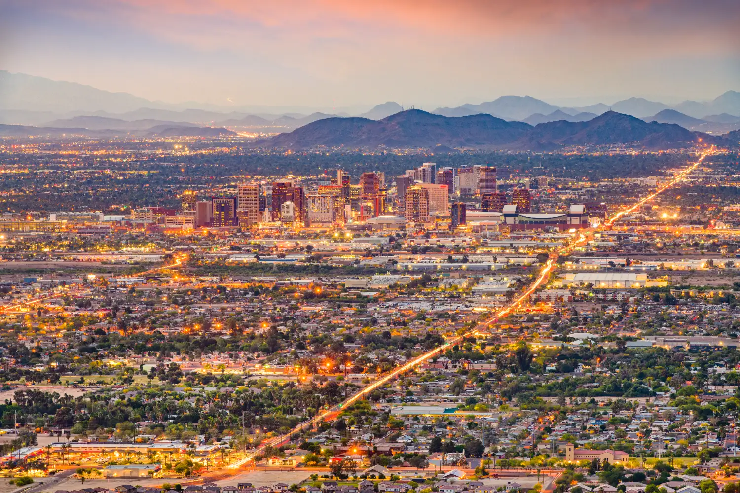 Phoenix Arizona valley landscape